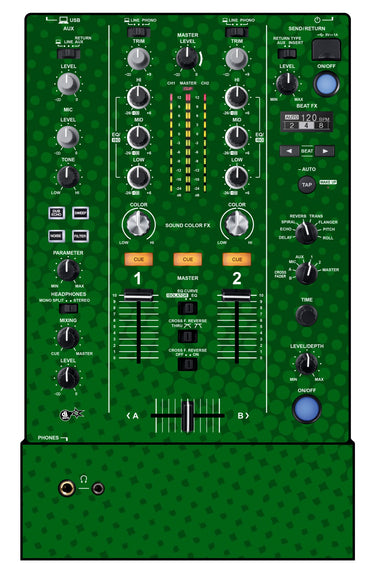 Pioneer DJ DJM 450 Skin Gradienter Green